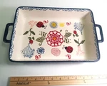 Designer Lasagna Ceramic Decorative Dish Bfu 10.75 7.5 Inch Excellent. Fixed Price $26.00.
