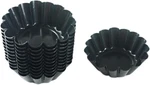 12 Packs Egg Tart Molds, Mini Carbon Steel 2.6 Inch Pans, Non-stick Reu. Fixed Price $23.95.