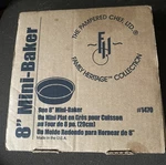 Pampered Chef 8" Mini-baker Round Bowl #1470 Stoneware Nos Instructions. Fixed Price $22.90.