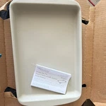 The Pampered Chef Medium Bar Pan Stoneware Baking Tray 8X11" Oven Safe Mpn 1449. Fixed Price $39.82.