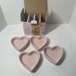 Paris Hilton Heart Shaped Ramekin Set Mini Ceramic Oven Safe Baking New Open Box. Fixed Price $30.00.