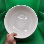 Godinger Siena Large White Porcelain Salad Fruit Bowl W/ Chrome Stand. Fixed Price $25.49.