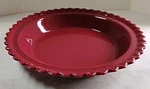 Chantal Cranberry Scalloped Ridge 9 Pie-plate Or Quiche Pan. Fixed Price $24.99.