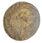 Michael Aram Silver Tone Forest Leaf Imprint Botanical Plate 10. Fixed Price $54.99.