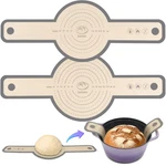Swskr Silicone Bread Sling For Dutch Oven, 2 Pcs Non-stick & 8.3"+9.5", Gray. Fixed Price $10.27.