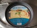 Winco Quiche Pan New 10" Removable Bottom Non-stick Coating Dishwasher Safe W2A. Fixed Price $25.00.