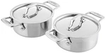 All-clad Specialty Stainless Steel Ramekin With Lid 2 Piece Oven Broiler Safe.... Fixed Price $125.53.