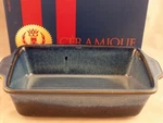 Basque Ceramique Andalusian Stoneware 10.5" Blue Loaf Pan Free Shipping. Fixed Price $25.99.