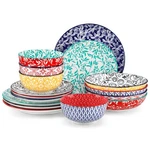 Vancasso Selene 2/4/6/12/16PCS Porcelain Dinnerware Set Floral Pattern Tableware. Fixed Price $51.99.