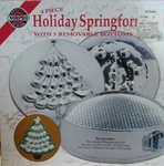 Norpro 4-PIECE Holiday Springform Set Tree, Wreath, Textured. Fixed Price $9.99.