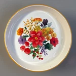 The Pioneer Woman Winter Bouquet 10 Inches Doll Red Baking Dish, Pie Pan. Fixed Price $15.00.