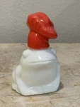 Vintage Avon Milk Glass Handy Frog With Red Baker Hat Lotion Empty Bottle & Box. Fixed Price $25.00.