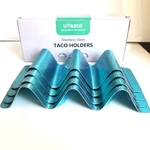 Stainless Steel Taco Holders: U-taste Soft Hard Shell Rack Set 4 New. Fixed Price $19.99.