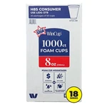 Wincup Foam Drink Cups 18 Series, White, Oz., 1000 Ct With Free Shipping Us. Fixed Price $39.26.