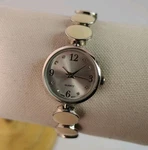 Sle Silver Round Feature Tennis-like Band Watch Appx 7" Clear Stone Accent. Fixed Price $16.00.