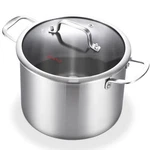 Tri-ply Quart Pot, Heavy-duty, All Stove Stainless Steel 8QT. Fixed Price $85.81.