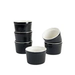 Strawberry Street Roma 10OZ Ramekin Set Of 6, Black. Fixed Price $26.70.