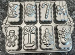Nordic Ware Holiday Mini Loaf Pan 6-CUP Non-stick Aluminum Silver 1.4L. Fixed Price $14.00.