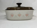 Vintage Corning Ware A-2-B Roaster Casserole Pan Forever Yours" Liter W/lid. Fixed Price $19.00.
