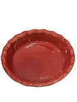 Emile Henry Red Ceramic Round Pie Dish Hr 6X4 Bakeware Kitchen Baking. Fixed Price $21.00.