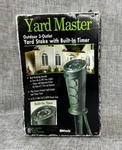 Outlet Plug-in Outdoor Yard Stake Photocell Timer Dial 6' Cord Woods 17321. Fixed Price $17.95.
