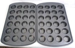 Wilton 24 Mini-cupcake Set Of Pans Heavy-duty 1-3/4". Fixed Price $29.99.