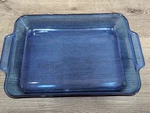 Vintage Anchor Ovenware Royal Blue Glass Baking Dish 1040 9.5X13.5 Usa. Fixed Price $17.49.