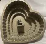 Nordic Ware Tiered Heart Bundt Pan Excellent Condition. Fixed Price $28.00.