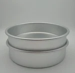 Set Of Wilton Aluminum Round Baking Pans 8" X 2" #2105-2193 Layer Cakes. Fixed Price $14.88.
