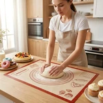 Silicone Baking Pastry Dough Mat - 28X20INCH Extra Large Cookie Bread Rolling. Fixed Price $11.40.