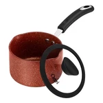 The All-in-one Stone Saucepan And Cooking Pot By Ozeri 1.6 Quarts, Red Clay. Fixed Price $44.94.