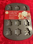 Wilton Christmas Cookie Pan 12 Cavity Non Stick Sheet New Holiday. Fixed Price $9.99.