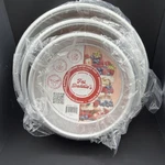 Fat Daddio's Anodized Aluminum Round 3 Layer Cake Pan Set- 5, 7, & 9" New. Fixed Price $43.69.