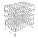 P&p Chef Cooling Rack, 5-TIER Stainless Steel Stackable 15" X 10", Silver. Fixed Price $46.27.