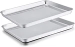 Teamfar Baking Sheet Set Of 2, Pans Tray Cookie Stainless Steel,. Fixed Price $31.04.