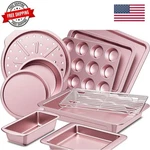 Bakeware Sets, Baking Pans Set, Nonstick Oven For Kitchen With Wider Grip.... Fixed Price $81.08.