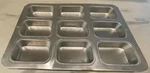 Vtg Aluminum Wilton Mini 9 Loaf Pan Excellent Condition 14X10 3.5X2.5 2105-8466. Fixed Price $19.99.