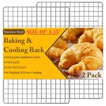 2PCS Cooling Racks For Cooking And Baking 10" X15 -2PC, Silver. Fixed Price $15.77.