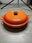 Le Creuset Signature Cast Iron 5 Quart Braiser, Flame Orange - #32. Fixed Price $178.88.