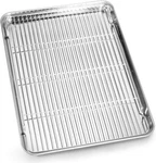Cookie Sheet And Cooling Rack Set, 16 Inch Stainless Steel Baking Pan With. Fixed Price $25.99.