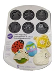 Pan Cookie Shapes Wilton #8129 Bunny Chick Egg Flower Basket Butterfly Cavity. Fixed Price $10.59.