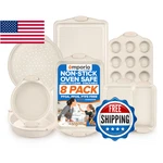 Emporio Kitchen Baking Pan Set - Nonstick Coating, Carbon Steel Bakeware Wit. Fixed Price $54.11.