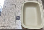 Pampered Chef Roaster 17X11X4 Family Heritage Classics Collection Stoneware Euc. Fixed Price $28.99.