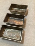Set Of Three Aluminum Mini Loaf Pans. Fixed Price $12.00.