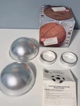 Wilton Sports Ball Pan 2-PIECE 6IN Sphere Non-stick Aluminum Baking Mold. Fixed Price $10.00.