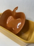 Chantal Stoneware Baking Loaf Pan 1-3/4 Qt & Pumpkin Ramekin 2 Cups. Fixed Price $27.80.