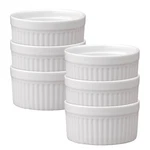 Hic Kitchen Souffle Ramekin Set, Fine Porcelain, 6-OUNCE, Of. Fixed Price $23.60.