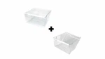 Middle + Bottom Crisper Pan Compatible With Whirlpool 2188656 2188664. Fixed Price $69.68.