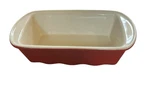 Crofton Red Stoneware Baking Dish Loaf Pan 6.5 X 3.5 Euc. Fixed Price $13.00.