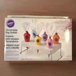 Wilton Decorating Bag Holder Icing Stand Baking Organizer New Open Box. Fixed Price $10.00.